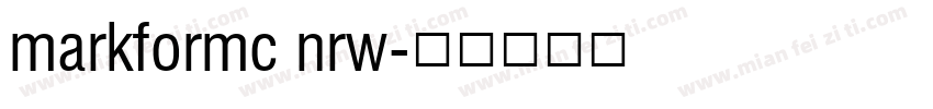 markformc nrw字体转换